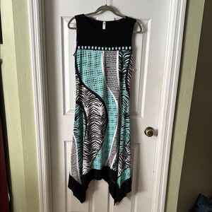 NWT asymmetrical with bead detail dress